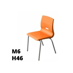 [%Ean%]-1_SD.ST.4GF.M6.AR-arredaLAB-SEDUTA SALICE h46cm, struttura grigia, seduta arancione SD.ST.4GF.M6.AR