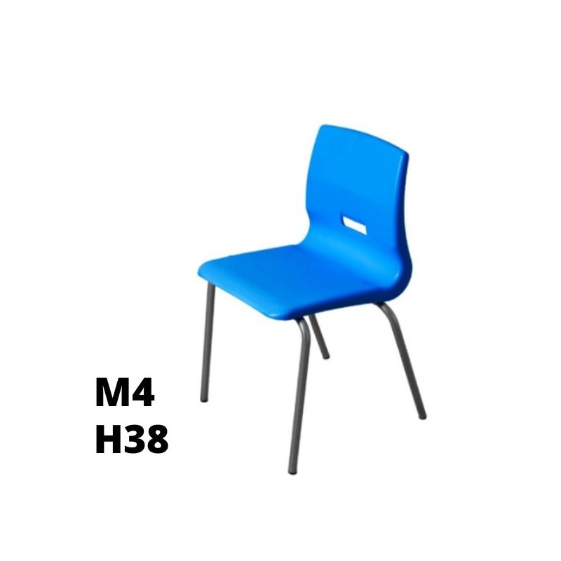 [%Ean%]-1_SD.ST.4GF.M4.BL-arredaLAB-SEDUTA SALICE h38cm, struttura grigia, seduta blu SD.ST.4GF.M4.BL