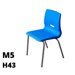[%Ean%]-1_SD.ST.4GF.M5.BL-arredaLAB-SEDUTA SALICE h43cm, struttura grigia, seduta blu SD.ST.4GF.M5.BL