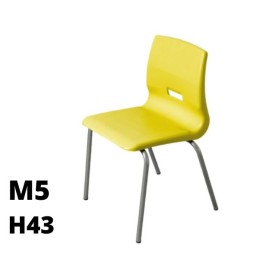 [%Ean%]-1_SD.ST.4GF.M5.GL-arredaLAB-SEDUTA SALICE h43cm, struttura grigia, seduta giallo SD.ST.4GF.M5.GL