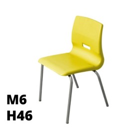 [%Ean%]-1_SD.ST.4GF.M6.GL-arredaLAB-SEDUTA SALICE h46cm, struttura grigia, seduta giallo SD.ST.4GF.M6.GL