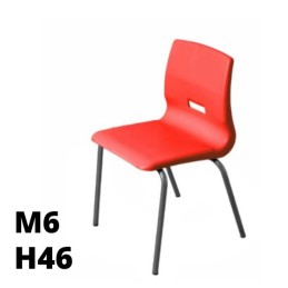 [%Ean%]-1_SD.ST.4GF.M6.RS-arredaLAB-SEDUTA SALICE h46cm, struttura grigia, seduta rosso SD.ST.4GF.M6.RS