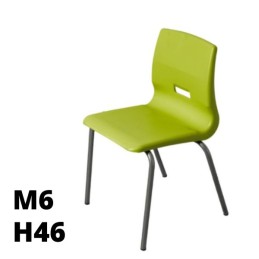 [%Ean%]-1_SD.ST.4GF.M6.VL-arredaLAB-SEDUTA SALICE h46cm, struttura grigia, seduta verde lime SD.ST.4GF.M6.VL
