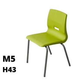 [%Ean%]-1_SD.ST.4GF.M5.VL-arredaLAB-SEDUTA SALICE h43cm, struttura grigia, seduta verde lime SD.ST.4GF.M5.VL