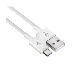[%Ean%]-1_VULSM-T113WH-VULTECH-VULTECH SM-T113WH - CAVO USB / USB TYPE-C -RIVESTIMENTO TPE - 1M - COLORE BIANCO