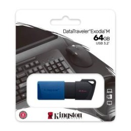 Kingston Pendrive USB-A 3.2 64GB DTXM/64GB Nero/Blu