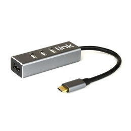 [%Ean%]-1_LINLKHUB306-LINK-LINK LKHUB306 - HUB 4 PORTE USB TYPE C CON CAVO DA 15CM