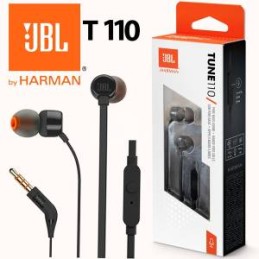 JBL Auricolari in-ear Tune 110 T110 Jack 3.5mm Black