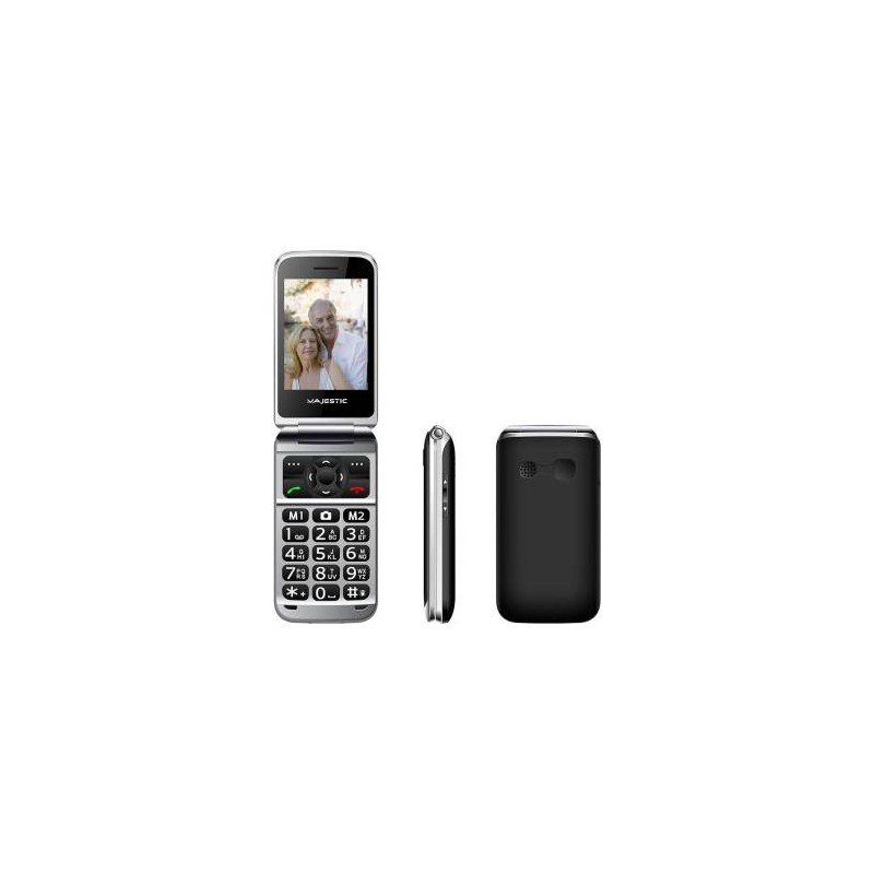 Majestic TLF Sileno 82 SeniorPhone 2.8" Flip Black