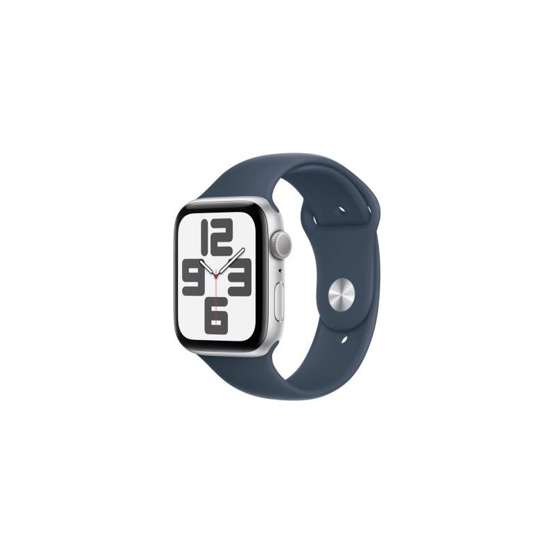 Apple Watch SE 2023 44mm Aluminium Silver Sport Band Storm Blue M/L EU MREE3QL/A