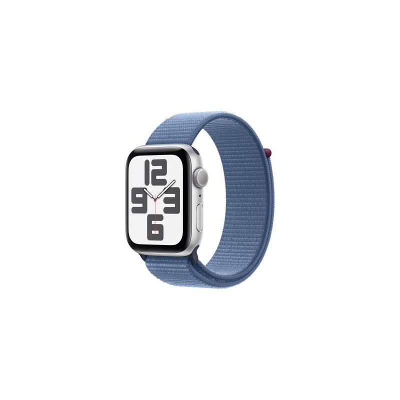 Apple Watch SE 2023 44mm Aluminium Silver Sport Loop Winter Blue EU MREF3QL/A