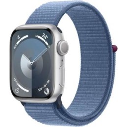 Apple Watch Serie9 41mm Aluminium Case Silver Sport Loop Winter Blue EU MR923QC/A