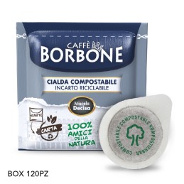 [%Ean%]-1_CFBCIA-N-CAFFE'' BORBONE-CIALDE ESE 44MM CAFFE'' BORBONE MISCELA DECISA (NERA) - BOX 120PZ