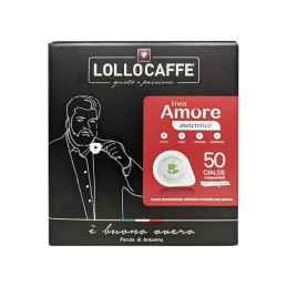 [%Ean%]-1_LOLAUTENTICO-LOLLO CAFFE''-LOLLO CAFFE` LINEA AMORE - GUSTO AUTENTICO - CIALDE 44MM - BOX 50PZ
