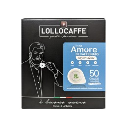 [%Ean%]-1_LOLDECAFFEINATO-LOLLO CAFFE''-LOLLO CAFFE` LINEA AMORE - GUSTO SORPRENDENTE (DECAFFEINATO) - CIALDE 44MM - BOX 50PZ