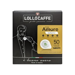[%Ean%]-1_LOLESCLUSIVO-LOLLO CAFFE''-LOLLO CAFFE` LINEA AMORE - GUSTO ESCLUSIVO - CIALDE 44MM - BOX 50PZ